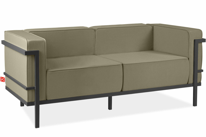 KONSIMO TRIGLO Sofa ogrodowa dwuosobowa stalowy stelaż i wygodne poduszki 1000987