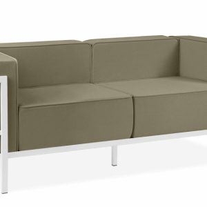 KONSIMO TRIGLO Sofa ogrodowa dwuosobowa stalowy stelaż i wygodne poduszki 1000990 KONSIMO TRIGLO Sofa ogrodowa dwuosobowa stalowy stelaż i wygodne poduszki 1000990