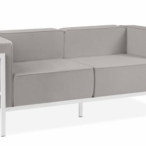 KONSIMO TRIGLO Sofa ogrodowa dwuosobowa stalowy stelaż i wygodne poduszki 1000996 KONSIMO TRIGLO Sofa ogrodowa dwuosobowa stalowy stelaż i wygodne poduszki 1000996