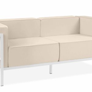 KONSIMO TRIGLO Sofa ogrodowa dwuosobowa stalowy stelaż i wygodne poduszki 1001003