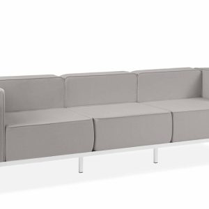 KONSIMO TRIGLO Sofa ogrodowa trzyosobowa stalowy stelaż i wygodne poduszki 1000981