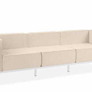 KONSIMO TRIGLO Sofa ogrodowa trzyosobowa stalowy stelaż i wygodne poduszki 1000985