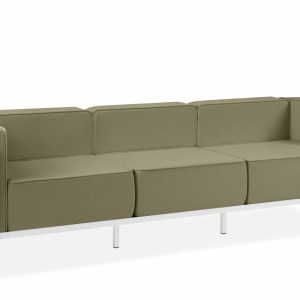 KONSIMO TRIGLO Sofa ogrodowa trzyosobowa stalowy stelaż i wygodne poduszki 1000997