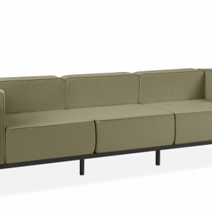 KONSIMO TRIGLO Sofa ogrodowa trzyosobowa stalowy stelaż i wygodne poduszki 1000978