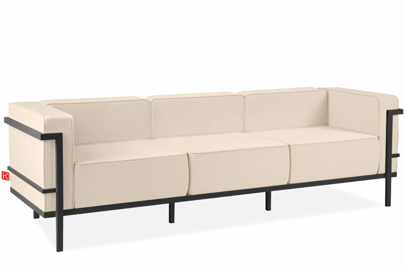 KONSIMO TRIGLO Sofa ogrodowa trzyosobowa stalowy stelaż i wygodne poduszki 1000998