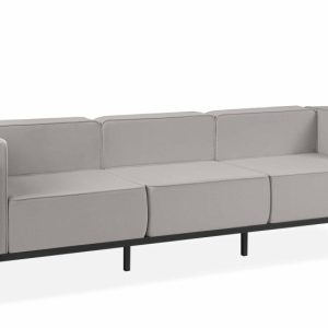 KONSIMO TRIGLO Sofa ogrodowa trzyosobowa stalowy stelaż i wygodne poduszki 1001005