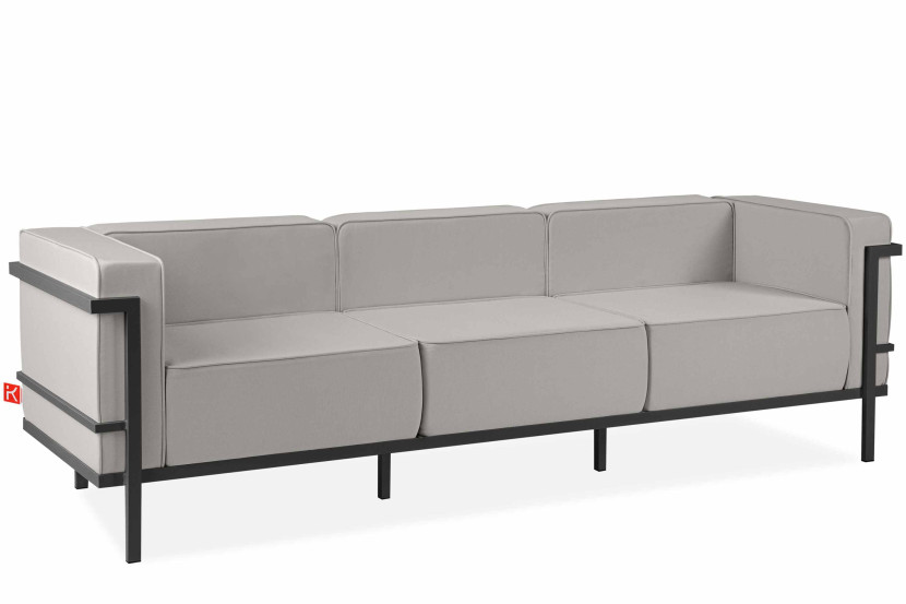 KONSIMO TRIGLO Sofa ogrodowa trzyosobowa stalowy stelaż i wygodne poduszki 1001005