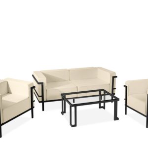 KONSIMO TRIGLO Zestaw mebli ogrodowych 2x fotel + stolik + sofa 2-osobowa 1001144 KONSIMO TRIGLO Zestaw mebli ogrodowych 2x fotel + stolik + sofa 2-osobowa 1001144