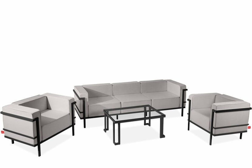 KONSIMO TRIGLO Zestaw mebli ogrodowych 2x fotel + stolik + sofa 3-osobowa 1001156
