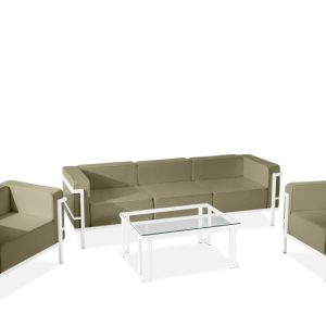 KONSIMO TRIGLO Zestaw mebli ogrodowych 2x fotel + stolik + sofa 3-osobowa 1001160 KONSIMO TRIGLO Zestaw mebli ogrodowych 2x fotel + stolik + sofa 3-osobowa 1001160