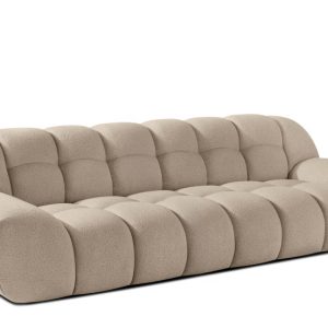 KONSIMO VENA Sofa trzyosobowa styl japandi, efekt „bubble” tkanina boucle 751922 KONSIMO VENA Sofa trzyosobowa styl japandi, efekt „bubble” tkanina boucle 751922