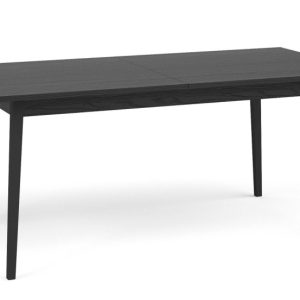 KONSIMO VIDIS Stół rozkładany 160-200 cm czarny z fakturą drewna 757434 KONSIMO VIDIS Stół rozkładany 160-200 cm czarny z fakturą drewna 757434