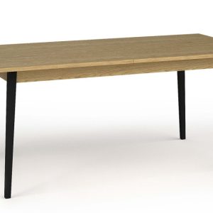 KONSIMO VIDIS Stół rozkładany 160-200 cm jasny dąb faktura drewna 757433