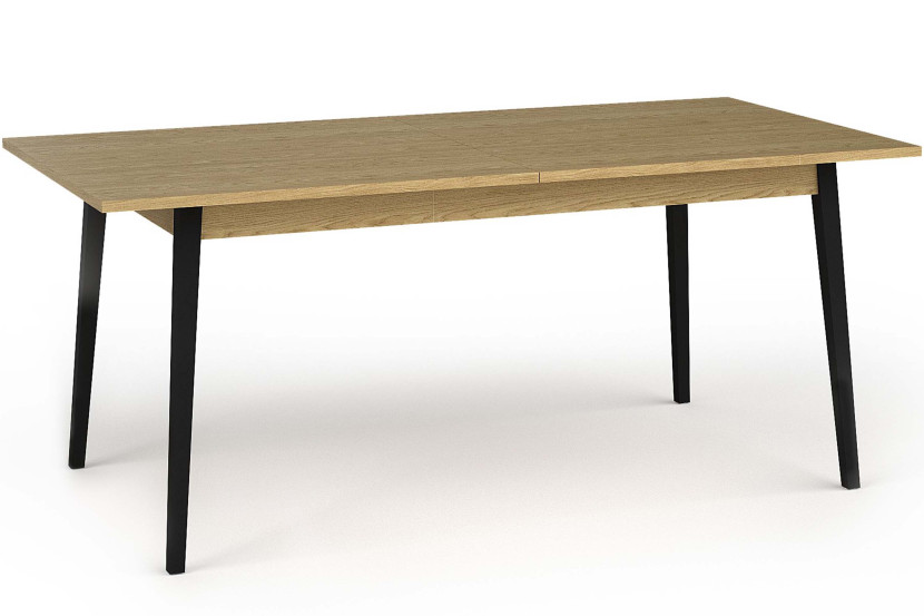KONSIMO VIDIS Stół rozkładany 160-200 cm jasny dąb faktura drewna 757433
