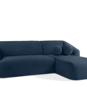 KONSIMO VIRA Duży nowoczesny narożnik prawy tkanina boucle z poduszką 797635 KONSIMO VIRA Duży nowoczesny narożnik prawy tkanina boucle z poduszką 797635