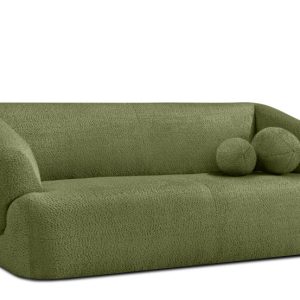 KONSIMO VIRA Sofa 2,5 z podłokietnikami w stylu japandi z ozdobną poduszką 796542 KONSIMO VIRA Sofa 2,5 z podłokietnikami w stylu japandi z ozdobną poduszką 796542