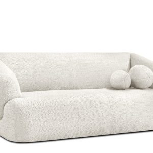 KONSIMO VIRA Sofa 2,5 z podłokietnikami w stylu japandi z ozdobną poduszką 796550 KONSIMO VIRA Sofa 2,5 z podłokietnikami w stylu japandi z ozdobną poduszką 796550