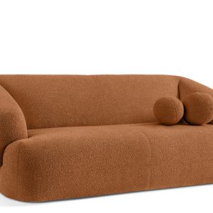 KONSIMO VIRA Sofa 2,5 z podłokietnikami w stylu japandi z ozdobną poduszką 796516 KONSIMO VIRA Sofa 2,5 z podłokietnikami w stylu japandi z ozdobną poduszką 796516