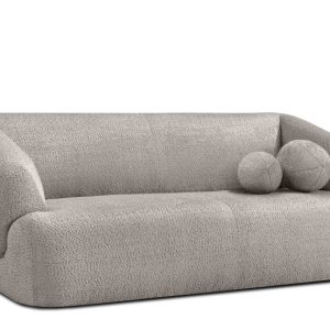 KONSIMO VIRA Sofa 2,5 z podłokietnikami w stylu japandi z ozdobną poduszką 796527 KONSIMO VIRA Sofa 2,5 z podłokietnikami w stylu japandi z ozdobną poduszką 796527