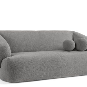 KONSIMO VIRA Sofa 2,5 z podłokietnikami w stylu japandi z ozdobną poduszką 796530 KONSIMO VIRA Sofa 2,5 z podłokietnikami w stylu japandi z ozdobną poduszką 796530