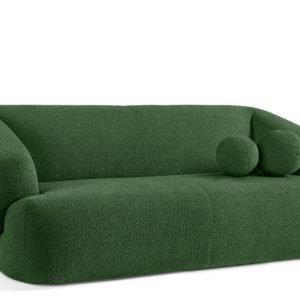 KONSIMO VIRA Sofa 2,5 z podłokietnikami w stylu japandi z ozdobną poduszką 796532 KONSIMO VIRA Sofa 2,5 z podłokietnikami w stylu japandi z ozdobną poduszką 796532