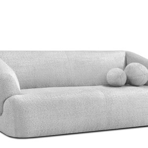 KONSIMO VIRA Sofa 2,5 z podłokietnikami w stylu japandi z ozdobną poduszką 796535 KONSIMO VIRA Sofa 2,5 z podłokietnikami w stylu japandi z ozdobną poduszką 796535