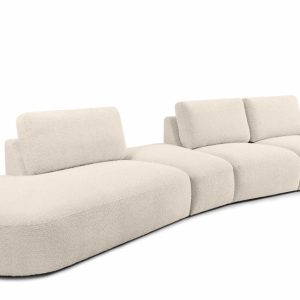 KONSIMO ZUCCO Duży narożnik 430 cm modułowy boucle organiczna forma beż 754027 KONSIMO ZUCCO Duży narożnik 430 cm modułowy boucle organiczna forma beż 754027