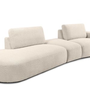 KONSIMO ZUCCO Nowoczesny narożnik modułowy 350 cm, tkanina boucle beżowy 753992