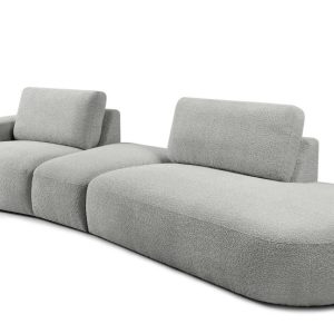 KONSIMO ZUCCO Nowoczesny narożnik modułowy 350 cm, tkanina boucle popielaty 753953 KONSIMO ZUCCO Nowoczesny narożnik modułowy 350 cm, tkanina boucle popielaty 753953
