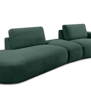KONSIMO ZUCCO Nowoczesny narożnik modułowy 350 cm, tkanina boucle zielony 753977 KONSIMO ZUCCO Nowoczesny narożnik modułowy 350 cm, tkanina boucle zielony 753977