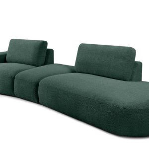 KONSIMO ZUCCO Nowoczesny narożnik modułowy 350 cm, tkanina boucle zielony 753929 KONSIMO ZUCCO Nowoczesny narożnik modułowy 350 cm, tkanina boucle zielony 753929
