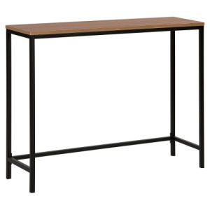 Konsola 100×30 ciemne drewno czarny 76741 Konsola 100×30 ciemne drewno czarny 76741