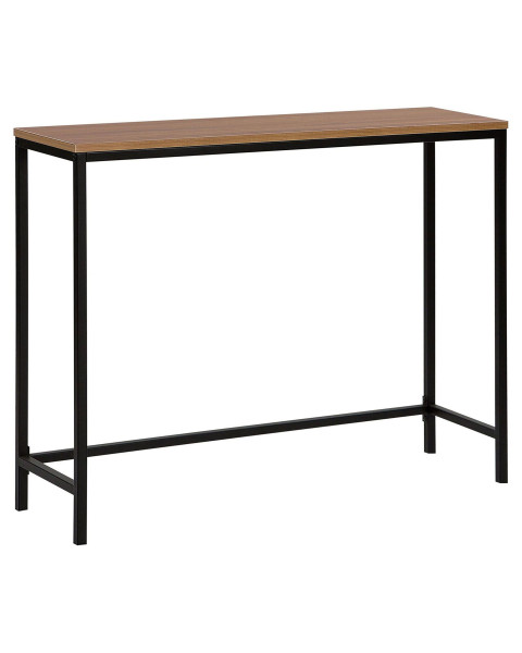 Konsola 100x30 ciemne drewno czarny 76741
