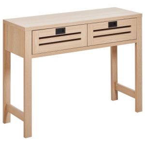 Konsola a 2 szufladami jasne drewno 115448 Konsola a 2 szufladami jasne drewno 115448