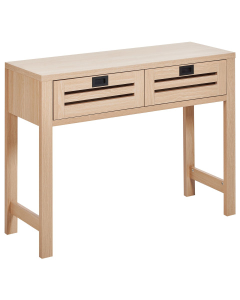 Konsola a 2 szufladami jasne drewno 115448