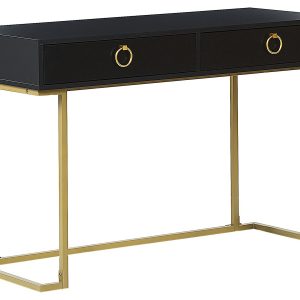 Konsola biurko z szufladami 115×50 czarna 115441
