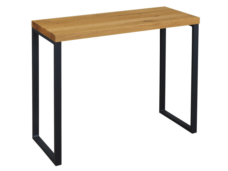 Konsola dębowa LOFT, dąb olejowany Oak i czarne nogi 102759