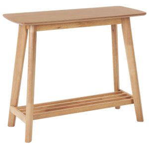 Konsola do salonu prostokątna MDF z półką 76723 Konsola do salonu prostokątna MDF z półką 76723