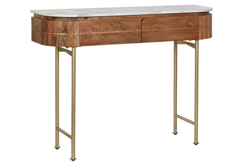 Konsola drewniana 76x30x120 cm LAMELLE 183996