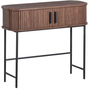 Konsola dwudrzwiowa MDF ciemnobrązowa 712024 Konsola dwudrzwiowa MDF ciemnobrązowa 712024