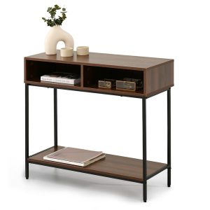 Konsola Frida Orzech, Podstawa Czarny 341760 Konsola Frida Orzech, Podstawa Czarny 341760