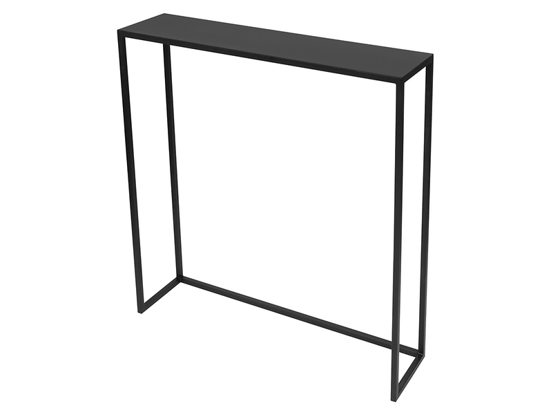 Konsola Kent 80 cm metalowa czarna 354874