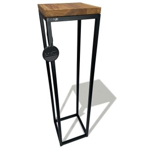 Konsola loftowa czarna 20x80x20cm pojedyncza 412733 Konsola loftowa czarna 20x80x20cm pojedyncza 412733