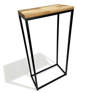Konsola loftowa czarna 40x80x20cm pojedyncza 412730 Konsola loftowa czarna 40x80x20cm pojedyncza 412730