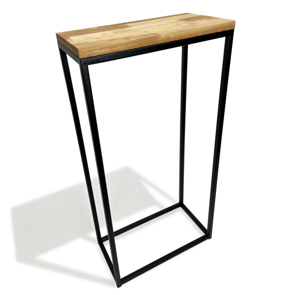 Konsola loftowa czarna 40x80x20cm pojedyncza 412730