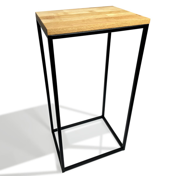 Konsola loftowa czarna 40x80x30cm pojedyncza 412738