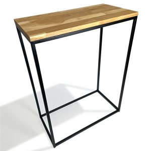 Konsola loftowa czarna 60x80x30cm pojedyncza 412734 Konsola loftowa czarna 60x80x30cm pojedyncza 412734