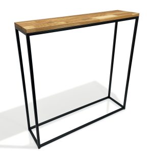 Konsola loftowa czarna 80x80x20cm pojedyncza 412737 Konsola loftowa czarna 80x80x20cm pojedyncza 412737