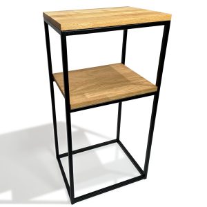 Konsola meblowa czarna 40x80x30cm podwójna 412740 Konsola meblowa czarna 40x80x30cm podwójna 412740