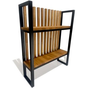 Konsola meblowa lamele 60x80x20cm podwójna 414955 Konsola meblowa lamele 60x80x20cm podwójna 414955